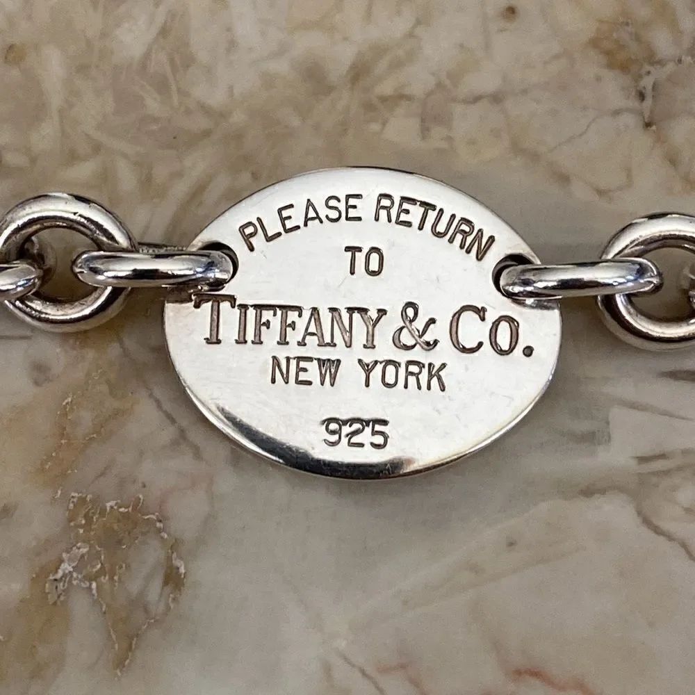 Tiffany & Co. Return to Tiffany Oval Tag Sterling Silver Bracelet - Picture 5 of 8